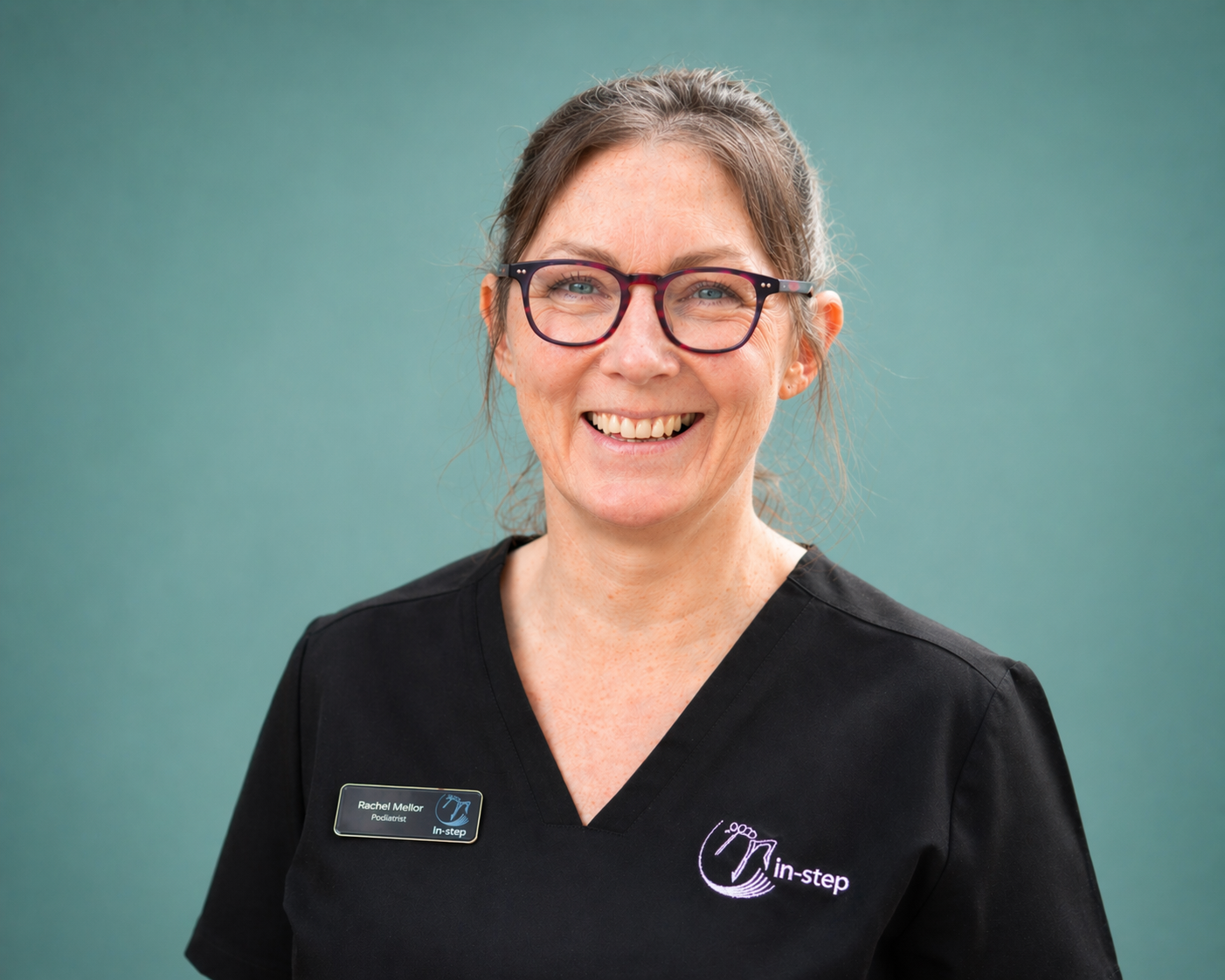 Portrait of Rachel Mellor, Co Director & Podiatrist at Instep Footcare